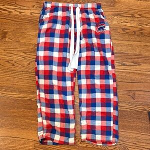 Women's Red and Blue Checkered Pajama Pants